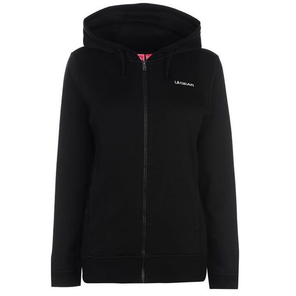 LA Gear Ladies Full Zip Hoody - Black [Parallel Import]