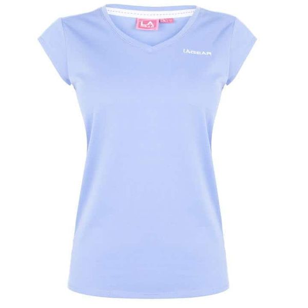 LA Gear Ladies V Neck T Shirt - Grape Blue [Parallel Import]