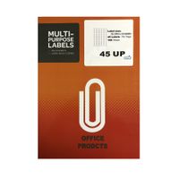 45 Up Labels Self Adhesive A4 Size - 100 Sheets | Buy Online in South ...