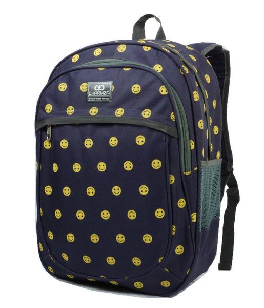 Emoji School Backpack Smile 20L - Purple