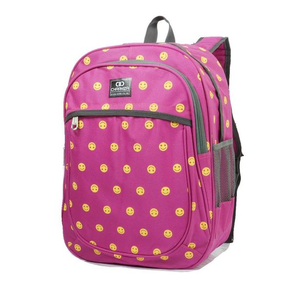 Emoji School Backpack Smile 20L - Pink