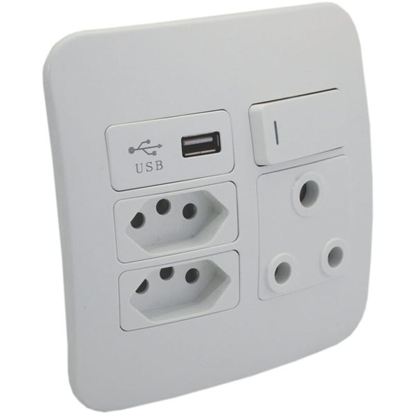 Veti USB Switched Wall Socket (VG27W) Major Tech