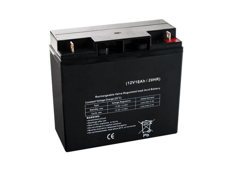Rechargeable Battery - 12V - 18Ah