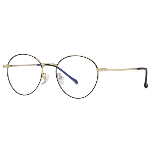 Shweet Shades Round Metal Frame Anti-Blue Light Glasses