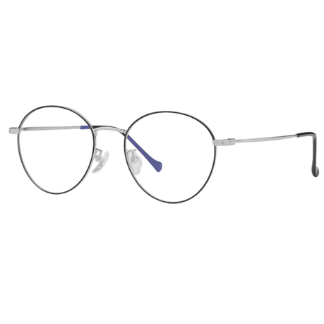 blue light glasses round frame