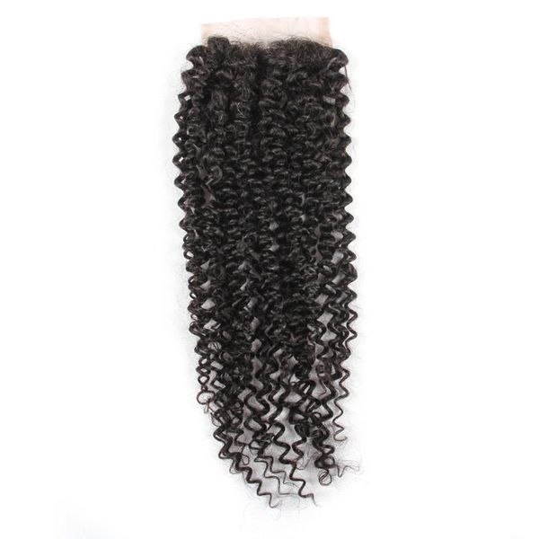 Blkt 8 inches Human Water Curl 4X4 Three Parts Closure