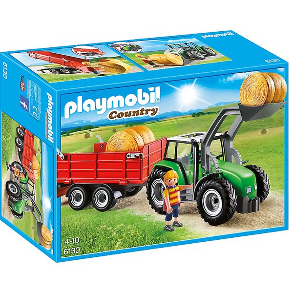 Playmobil Large Tractor with Trailer 6130 - 4 - 10 Years - 45 Pcs