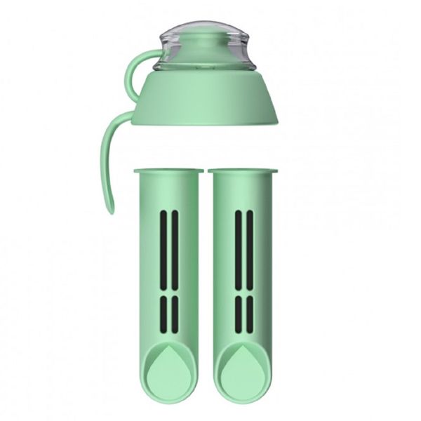 PearlCo Filter Cartridge for PearlCo Water Bottle x 2 + Free Lid Mint