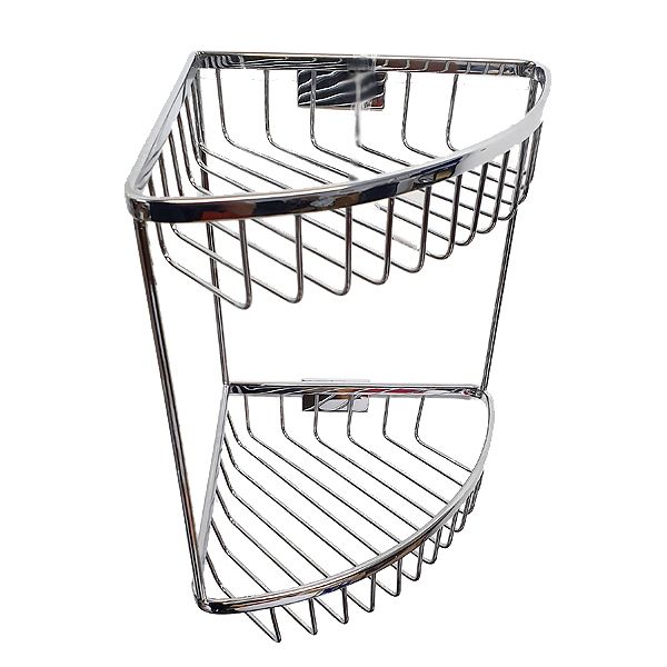 Luxury Double Corner Shower Basket