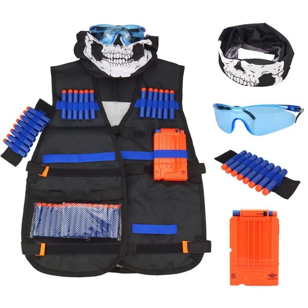 Elite Tactical Vest (SET)for Foam Gun N-strike Elite Series (Black)