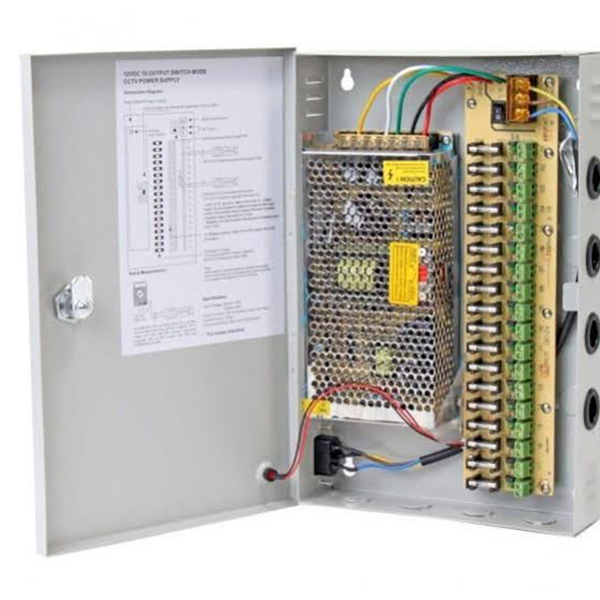 CCTV Power Supply Distribution Box 18 Channel -20A-12V