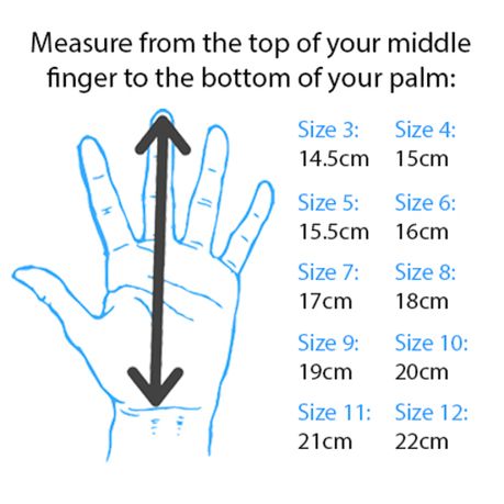 goalkeeper glove sizes uk