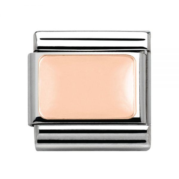 Nomination Rose Gold Plain Bar Picture Charm
