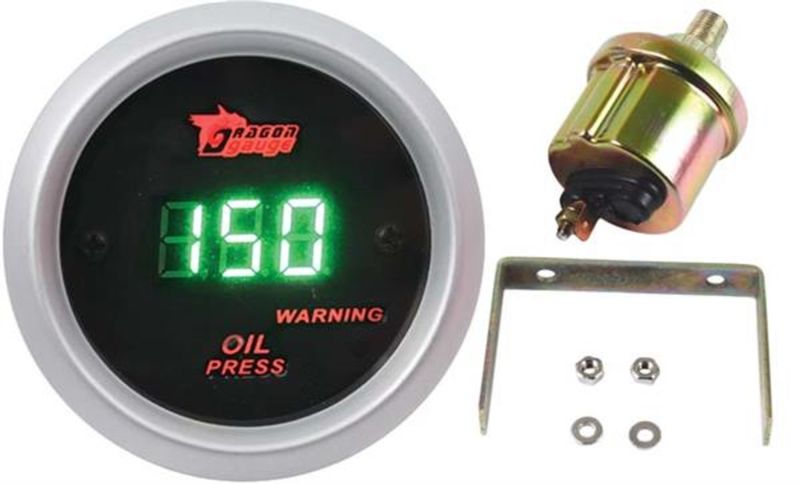 Dragon Gauge 52mm Digital Oil Pressure Gauge