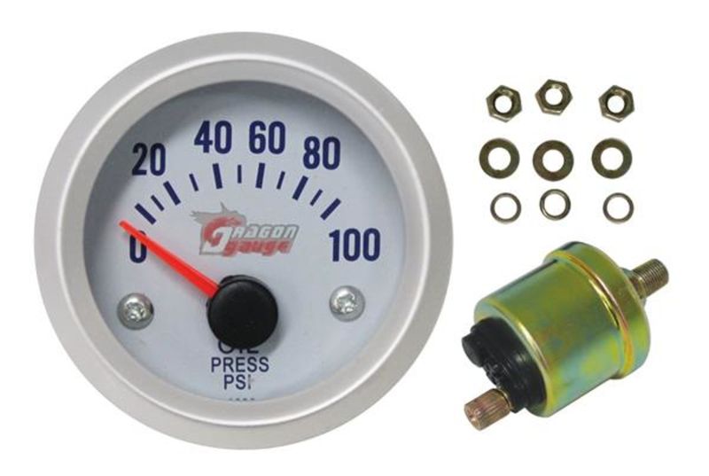Dragon Gauge 52mm Oil Pressure Gauge - PSI