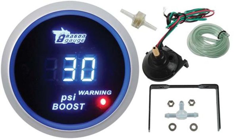 Dragon Gauge 52mm Digital Boost Gauge - PSI