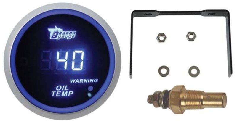 Dragon Gauge 52mm Digital Oil Temperature Gauge