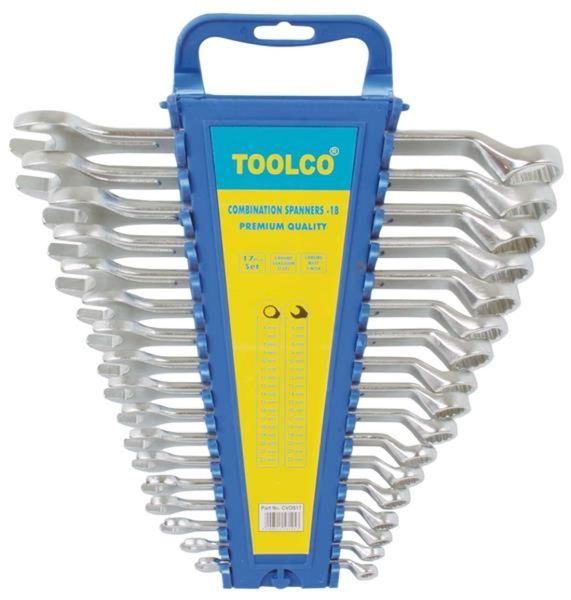 Toolco 17 Piece Offset Combination Spanner Set