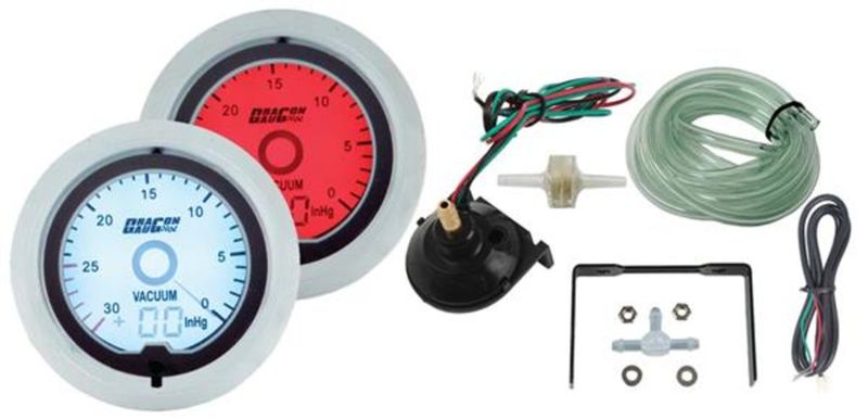 Dragon Gauge 52mm LCD Vacuum Gauge
