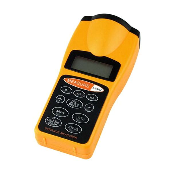 CP-3007 Digital LCD 18M Ultrasonic Laser Distance Meter – Yellow