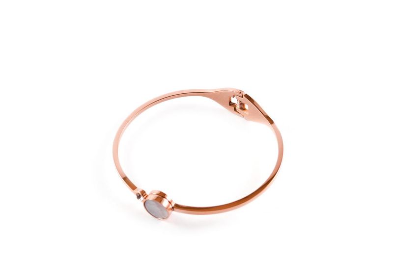 Glamzza rose gold flex fit bangle bracelet