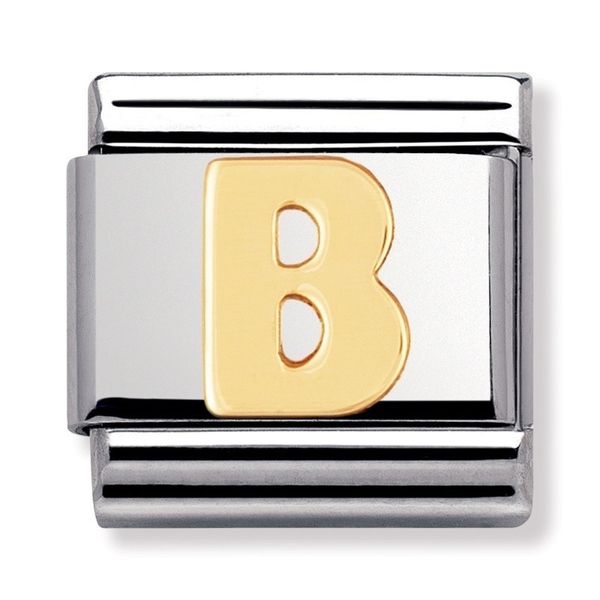Nomination Gold Letter B Charm