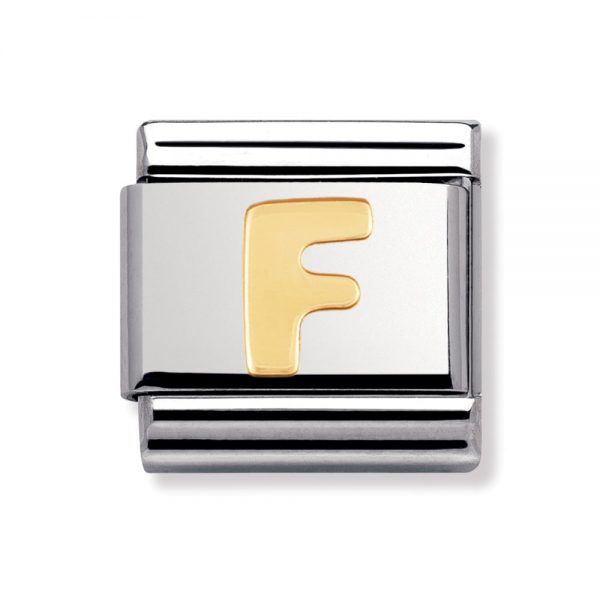 Nomination Gold Letter F Charm | Buy 