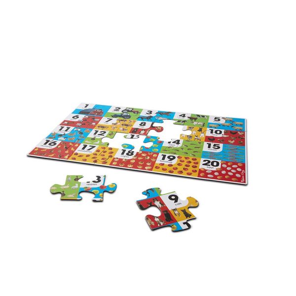 Melissa &amp; Doug Farm Number Floor Puzzle - 24 Piece