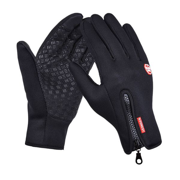 One Pair Waterproof Winter Gloves with Touch Screen &amp; Fleece Liner