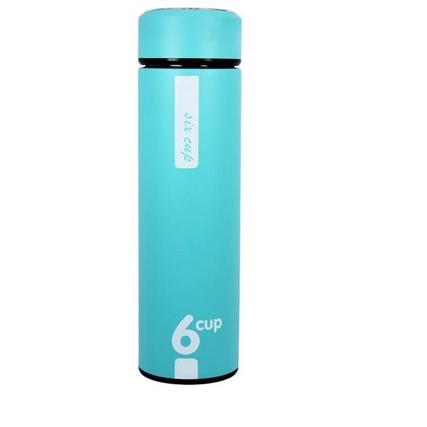 Six Cup Stainless Steel 500ML Vacuum Flask - Blue