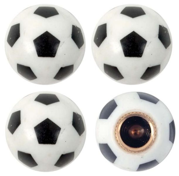 Valve Cap Set Soccer 4 Piece