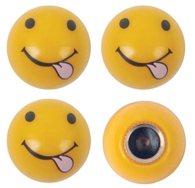 Valve Cap Set Cheeky Face 4 Piece
