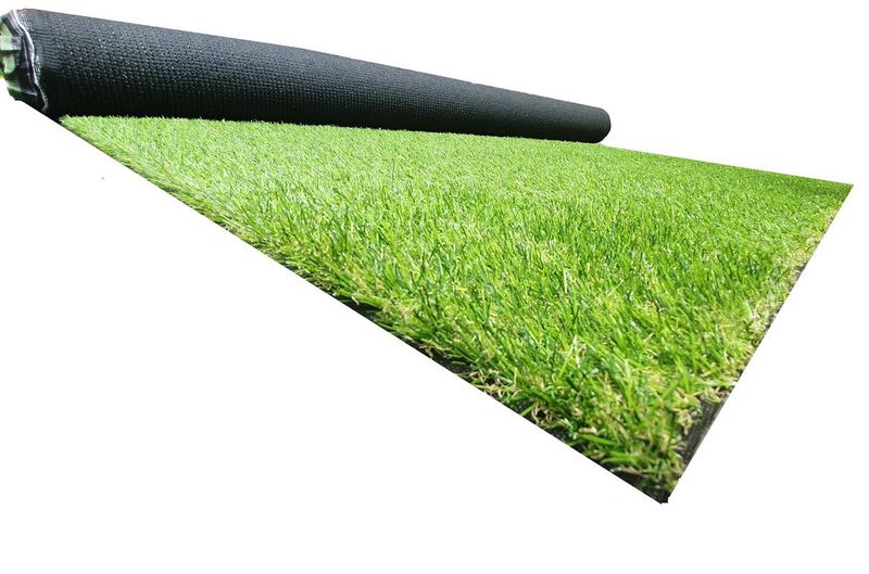 ZYS Artificial Grass - 25mm Green&amp;Yellow 2.0m x 10.0m - 20 SQM