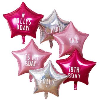 StarGazer Birthday - Balloons - Customisable Foil Balloons
