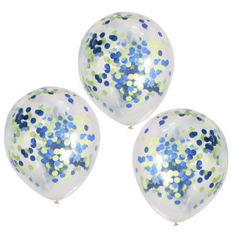 Roarsome - Confetti Balloons - Blue and Green