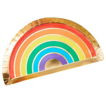 Over The Rainbow - Rainbow Paper Plate