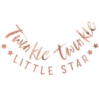 Twikle Twinkle -Bunting - Twinkle Twinkle - Rose Gold