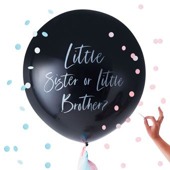 Twikle Twinkle - Giant gender reveal brother or sister balloon