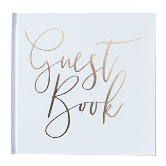 Gold Wedding - Guest Book - Gold Foiled