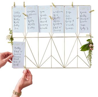 Gold Wedding - Table Plan Set - Frame