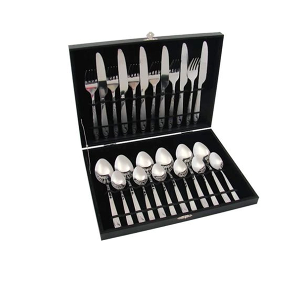 Cutlery Set 24 Pieces Black Case