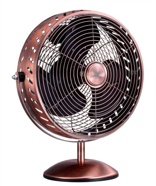 Goldair 8" Copper Metal Desk Fan