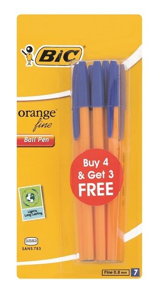 BIC Orange Fine 4+3 Blue (Pack of 10)