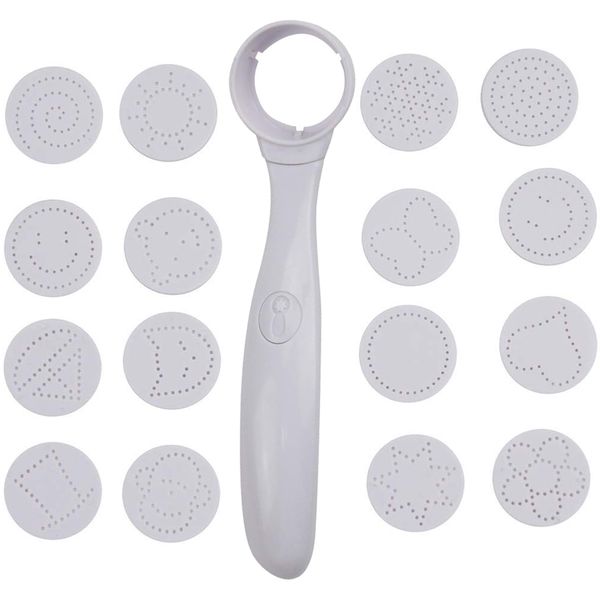 Electrical Magic Spice Spoon Coffee Spray Mold for Coffee Carving - White