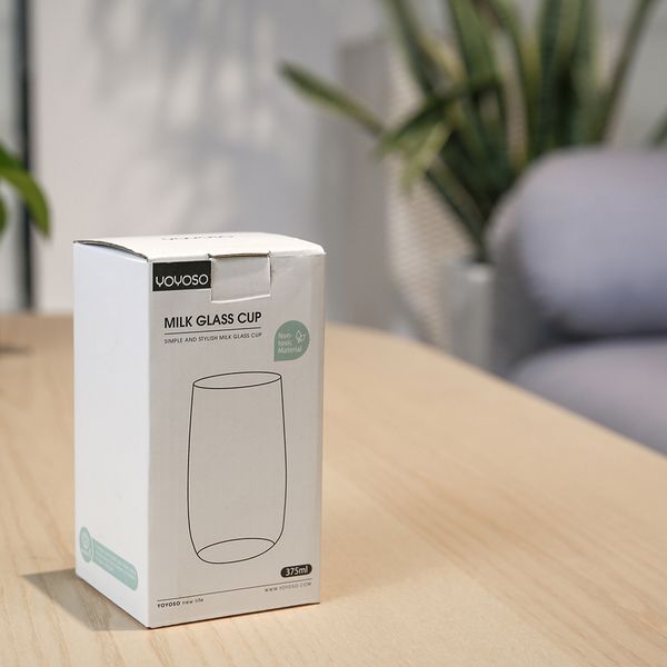 375ml Tall Glass - Charcoal Grey