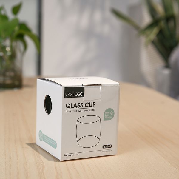 330ml Short Glass - Charcoal Grey