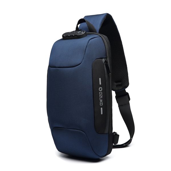 Water-Resistant Anti-Theft Sling Backpack With USB Port And Lock