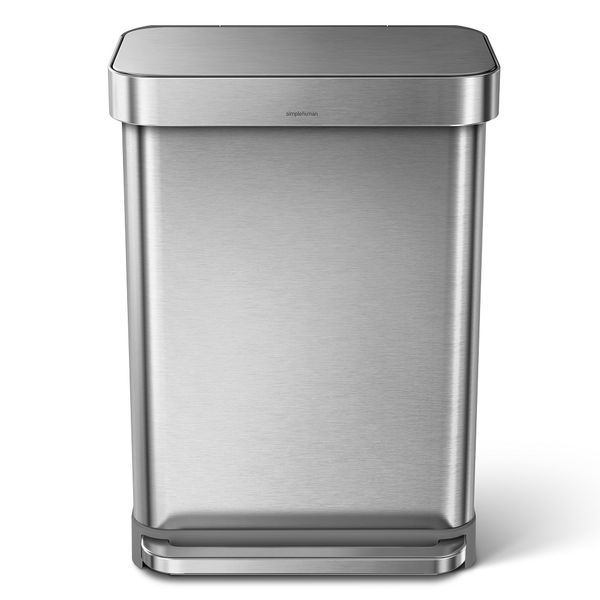 Simplehuman 55L Rectangular Pedal Bin With Liner Pocket