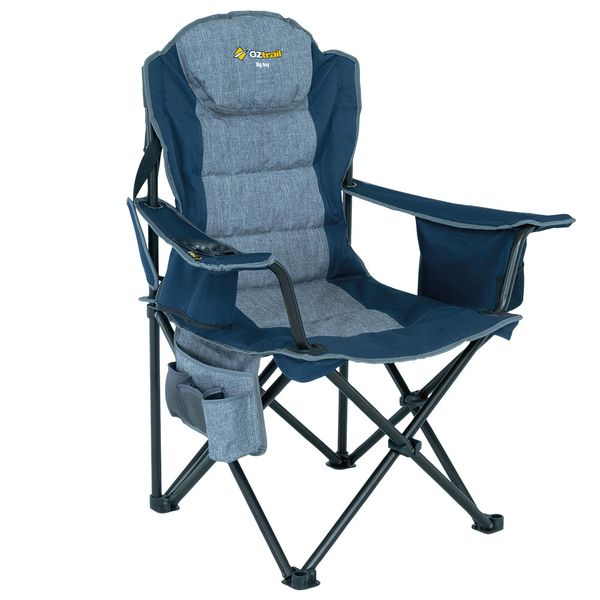 OZtrail Big Boy Camping Chair Blue 220kg