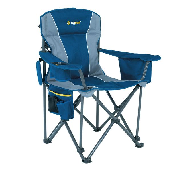 OZtrail Titan Camping Chair Blue 250kg